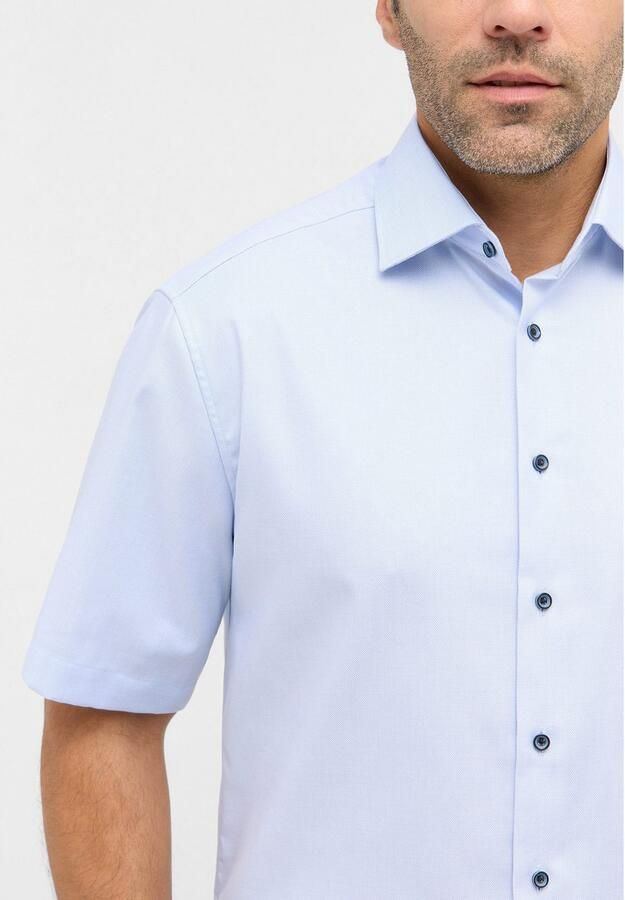 Eterna Overhemd met korte mouwen Comfort fit NON IRON (strijkvrij) - Foto 3