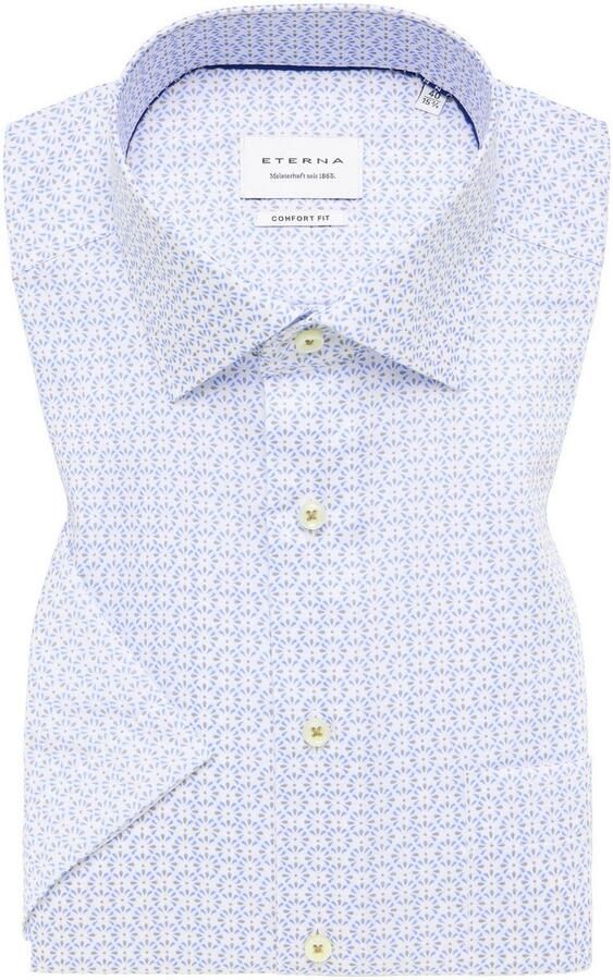 Eterna Overhemd met korte mouwen Comfort fit NON IRON (strijkvrij) - Foto 5