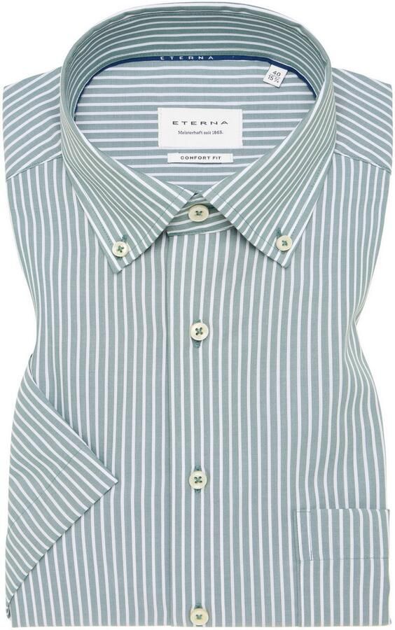 Eterna Overhemd met korte mouwen Comfort fit NON IRON (strijkvrij) - Foto 5