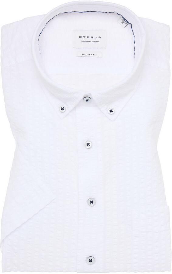 Eterna Overhemd met korte mouwen MODERN FIT EASY IRON (gemakkelijk te strijken) - Foto 5
