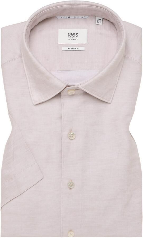 Eterna Overhemd met korte mouwen MODERN FIT EASY IRON (gemakkelijk te strijken) - Foto 5