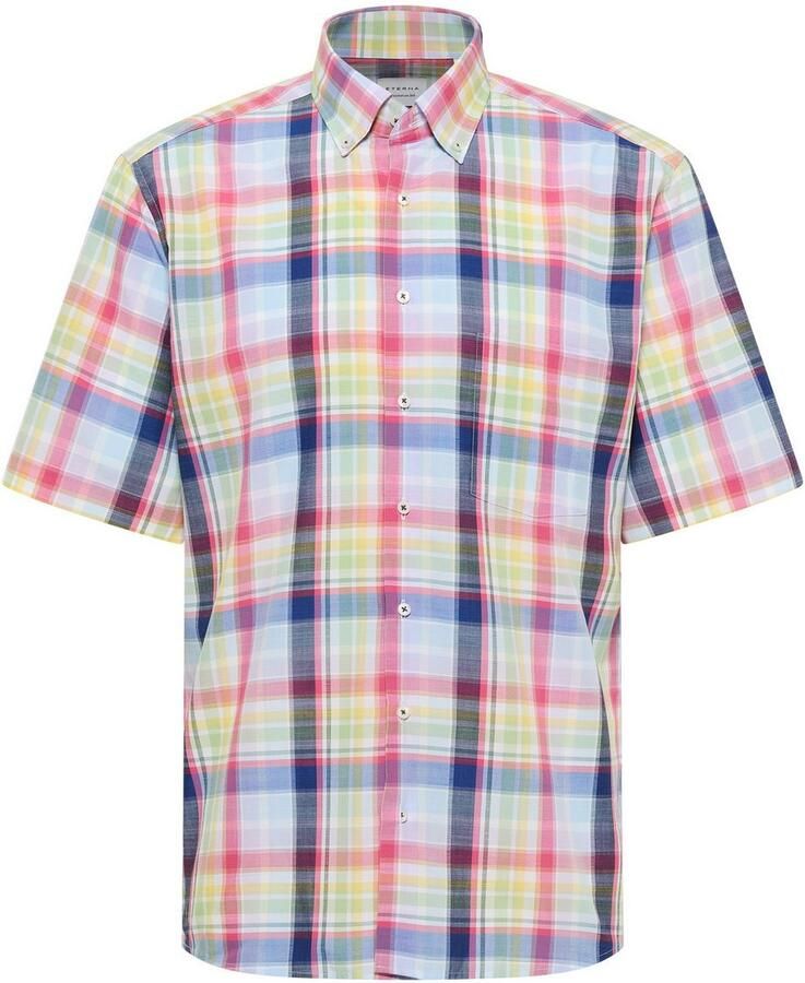 Eterna Overhemd met korte mouwen MODERN FIT EASY IRON (gemakkelijk te strijken)
