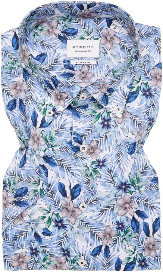 Eterna Overhemd met korte mouwen MODERN FIT EASY IRON (gemakkelijk te strijken) - Foto 5