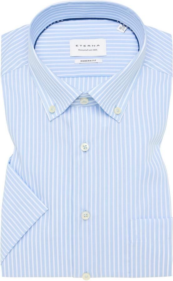 Eterna Red Line Modern fit zakelijk overhemd met streepmotief - Foto 5