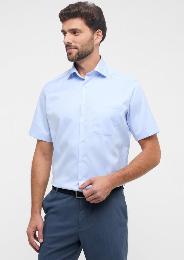 Eterna Overhemd met korte mouwen MODERN FIT NON IRON (strijkvrij) - Foto 2
