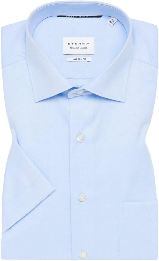 Eterna Overhemd met korte mouwen MODERN FIT NON IRON (strijkvrij) - Foto 6