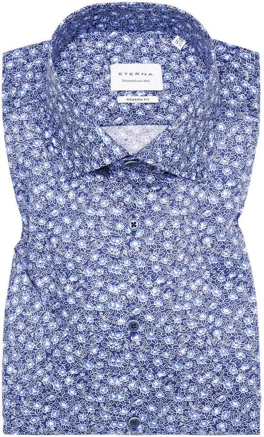 Eterna Overhemd met korte mouwen MODERN FIT NON IRON (strijkvrij) - Foto 5