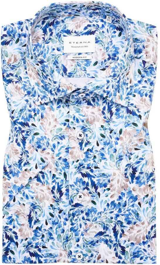 Eterna Overhemd met korte mouwen MODERN FIT NON IRON (strijkvrij) - Foto 5