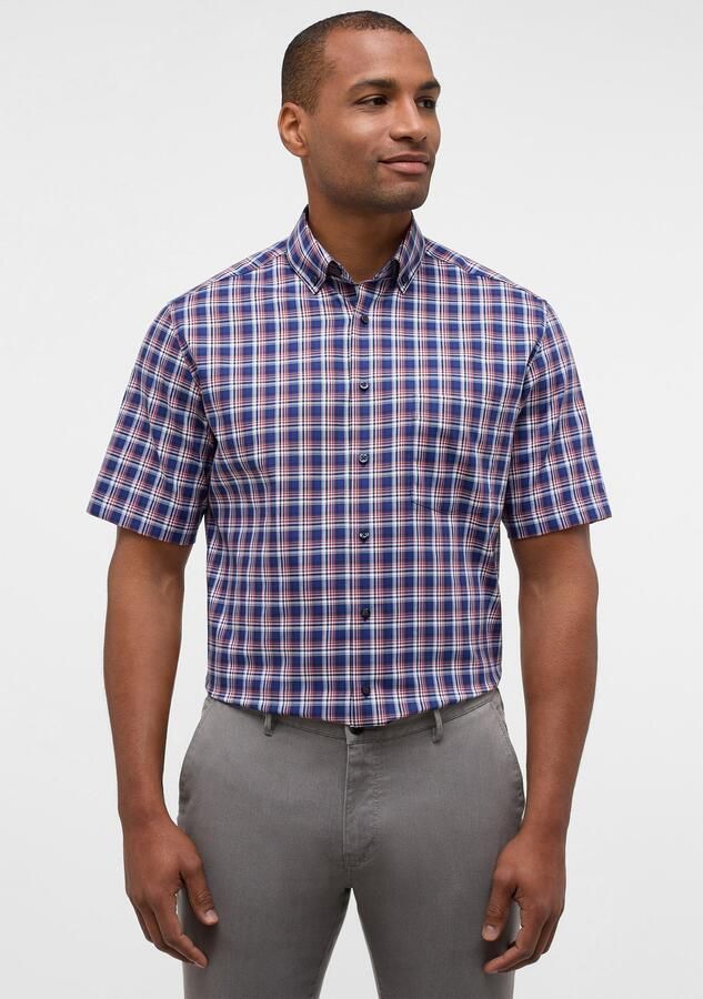 Eterna Overhemd met korte mouwen MODERN FIT NON IRON (strijkvrij) - Foto 6