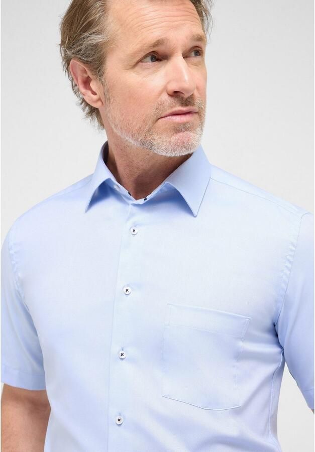 Eterna Overhemd met korte mouwen MODERN FIT NON IRON (strijkvrij) - Foto 3
