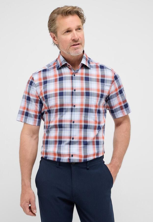 Eterna Overhemd met korte mouwen MODERN FIT NON IRON (strijkvrij) - Foto 6