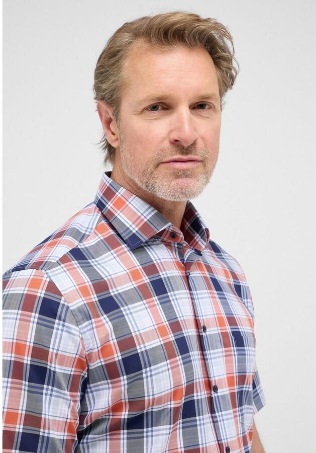 Eterna Overhemd met korte mouwen MODERN FIT NON IRON (strijkvrij) - Foto 3