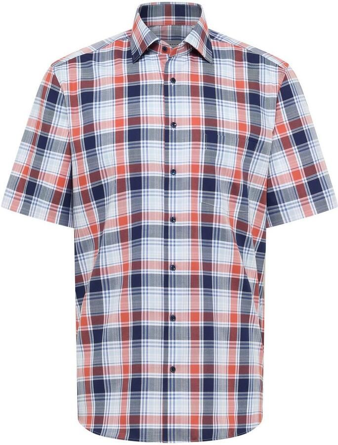 Eterna Overhemd met korte mouwen MODERN FIT NON IRON (strijkvrij)
