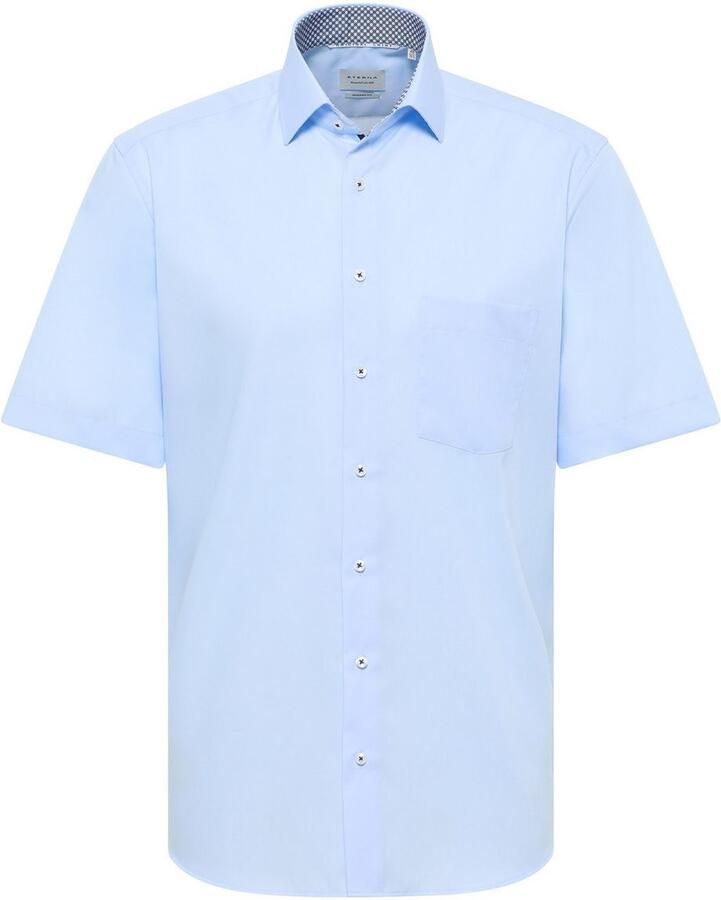 Eterna Overhemd met korte mouwen MODERN FIT NON IRON (strijkvrij)