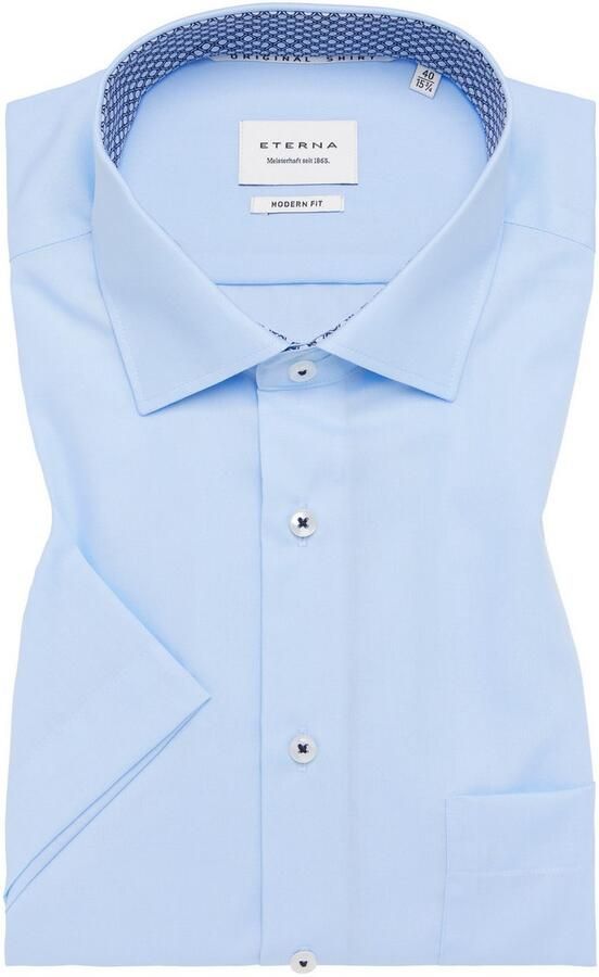 Eterna Overhemd met korte mouwen MODERN FIT NON IRON (strijkvrij) - Foto 5