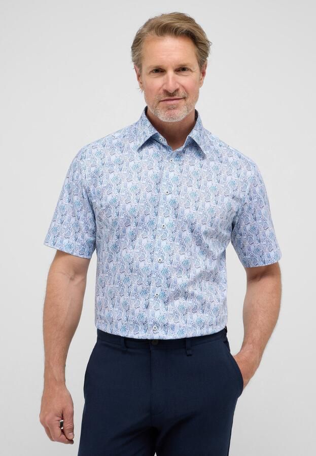 Eterna Overhemd met korte mouwen MODERN FIT NON IRON (strijkvrij) - Foto 6