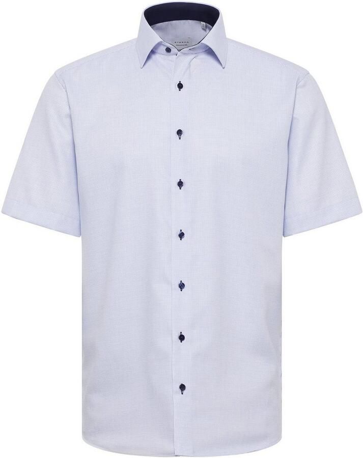 ETERNA REGULAR FIT Regular fit zakelijk overhemd met effen structuur en korte mouwen