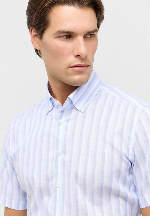 Eterna Overhemd met korte mouwen Slim fit EASY IRON (gemakkelijk te strijken) - Foto 3