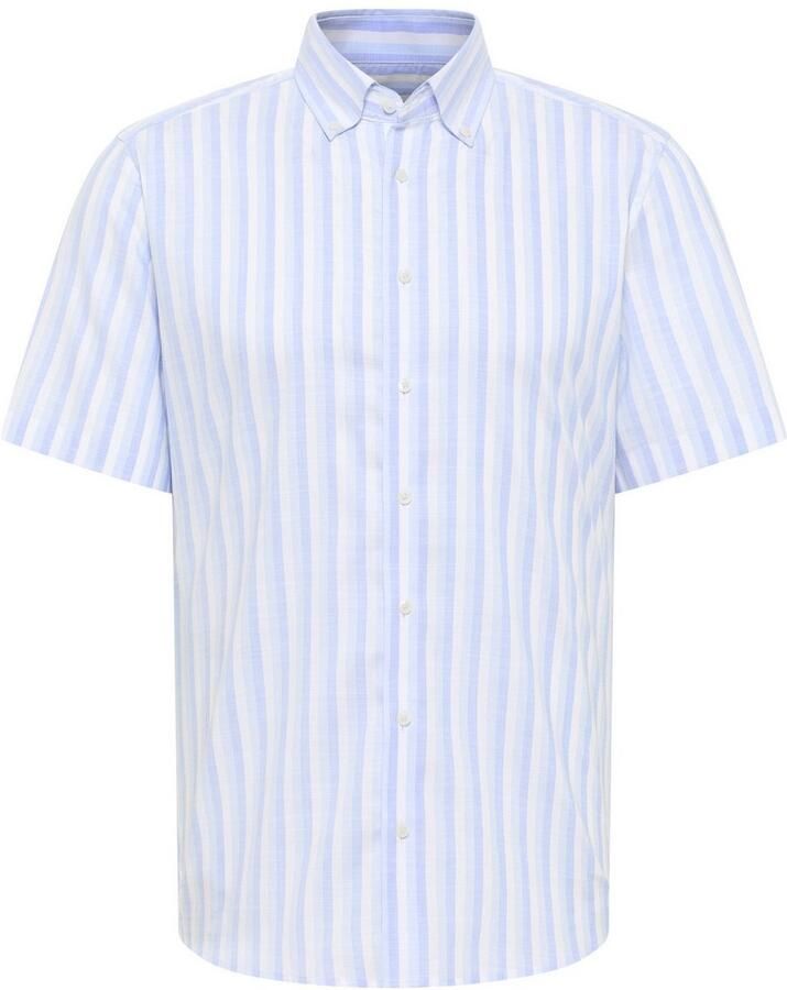 Eterna Overhemd met korte mouwen Slim fit EASY IRON (gemakkelijk te strijken)
