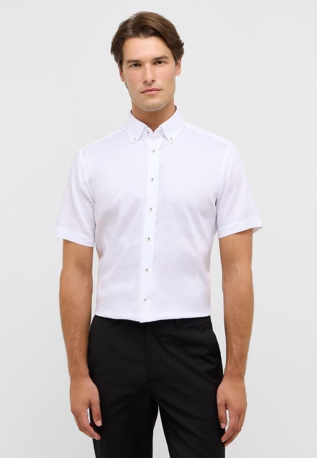 Eterna Overhemd met korte mouwen Slim fit EASY IRON (gemakkelijk te strijken) - Foto 6