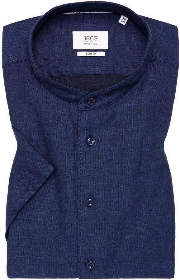 Eterna Overhemd met korte mouwen Slim fit EASY IRON (gemakkelijk te strijken) - Foto 5