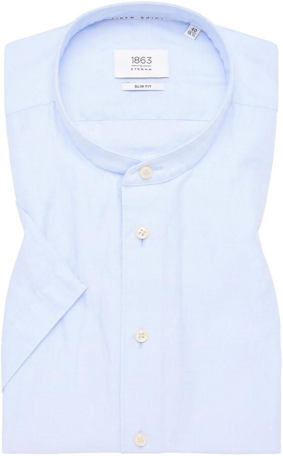 Eterna Overhemd met korte mouwen Slim fit EASY IRON (gemakkelijk te strijken) - Foto 5