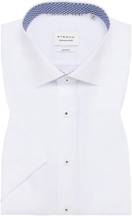 Eterna Overhemd met korte mouwen Slim fit NON IRON (strijkvrij) - Foto 5