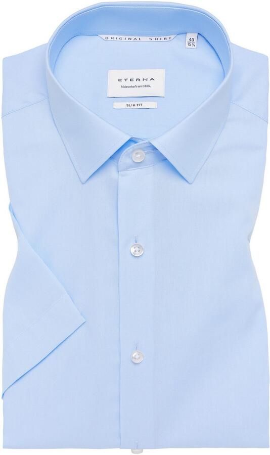 Eterna Overhemd met korte mouwen Slim fit NON IRON (strijkvrij) - Foto 5
