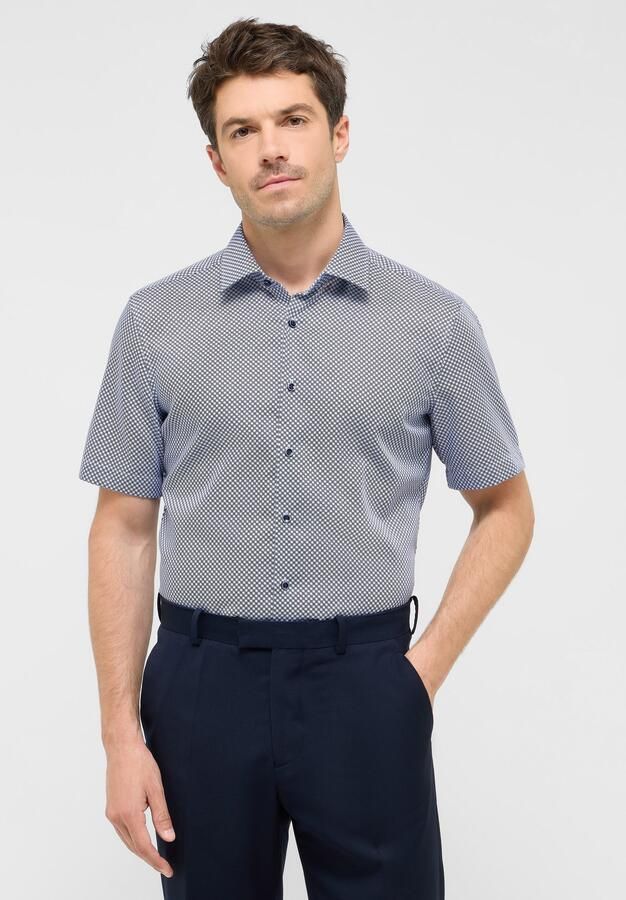 Eterna Overhemd met korte mouwen Slim fit NON IRON (strijkvrij) - Foto 6