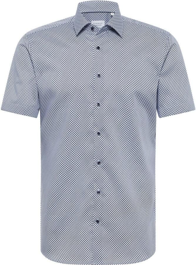 Eterna Overhemd met korte mouwen Slim fit NON IRON (strijkvrij)