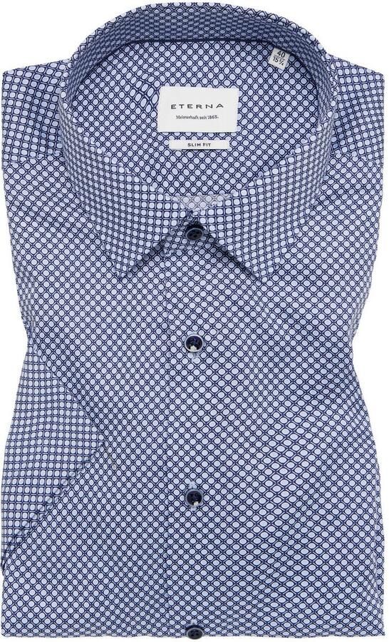 Eterna Overhemd met korte mouwen Slim fit NON IRON (strijkvrij) - Foto 5