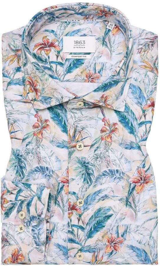 Eterna Overhemd met lange mouwen Comfort fit EASY IRON (gemakkelijk te strijken) - Foto 5