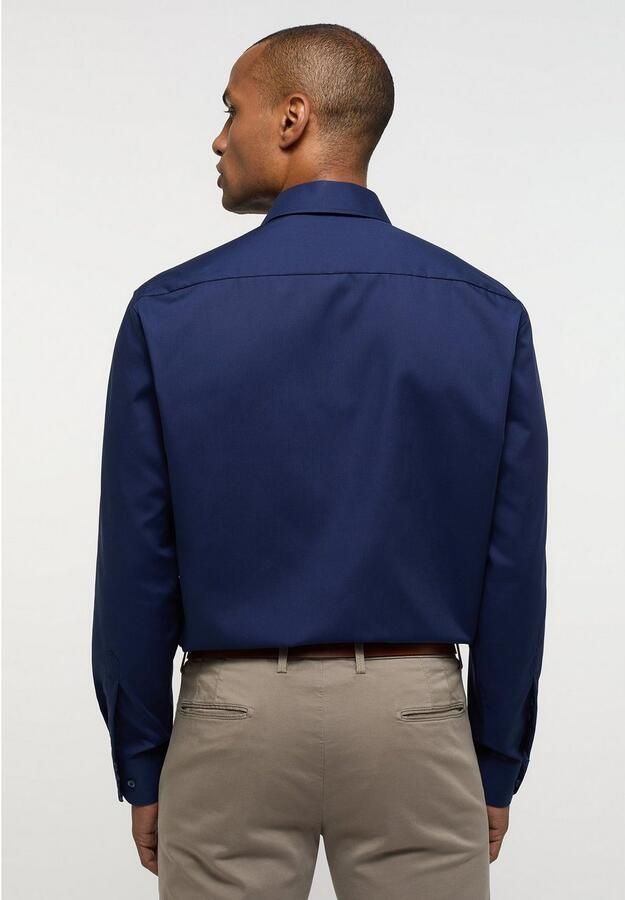 Eterna zakelijk overhemd normale fit donkerblauw katoen - Foto 4