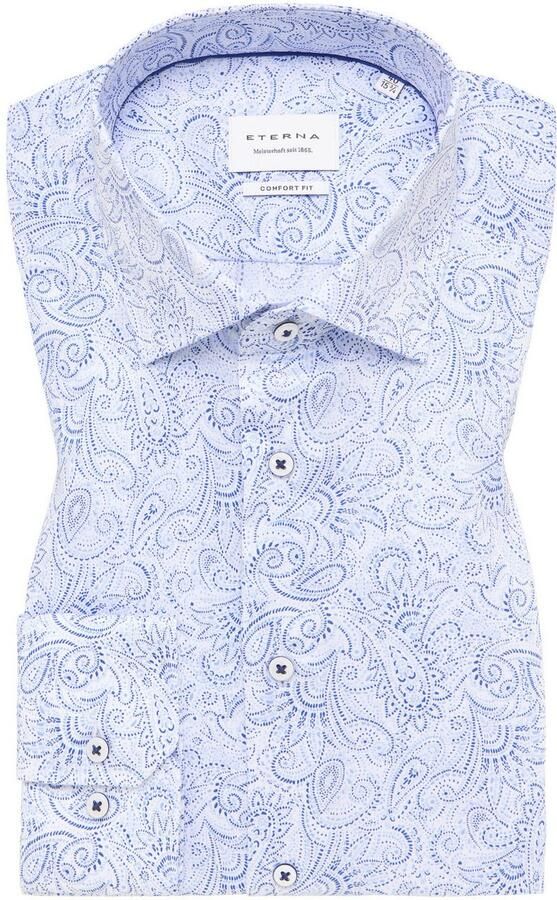 Eterna Comfort fit zakelijk overhemd met paisleymotief - Foto 6