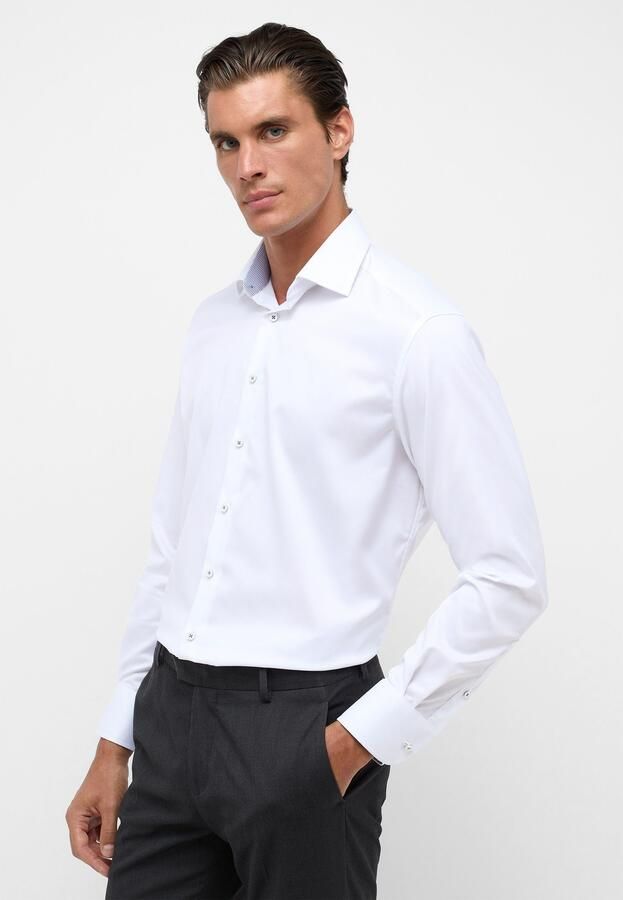 Eterna Comfort Fit Witte Overhemdjurk White Heren - Foto 6