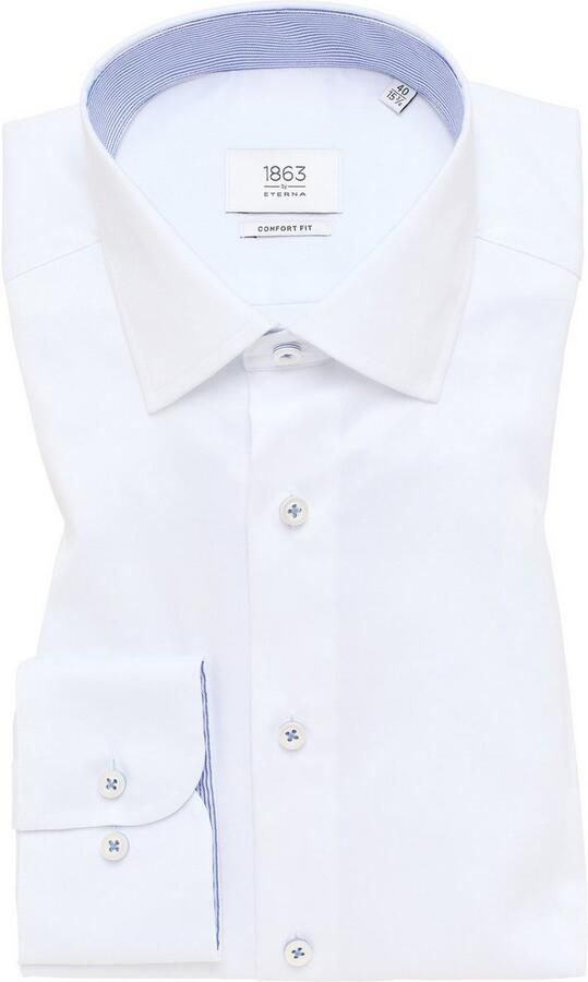 Eterna Comfort Fit Witte Overhemdjurk White Heren - Foto 5