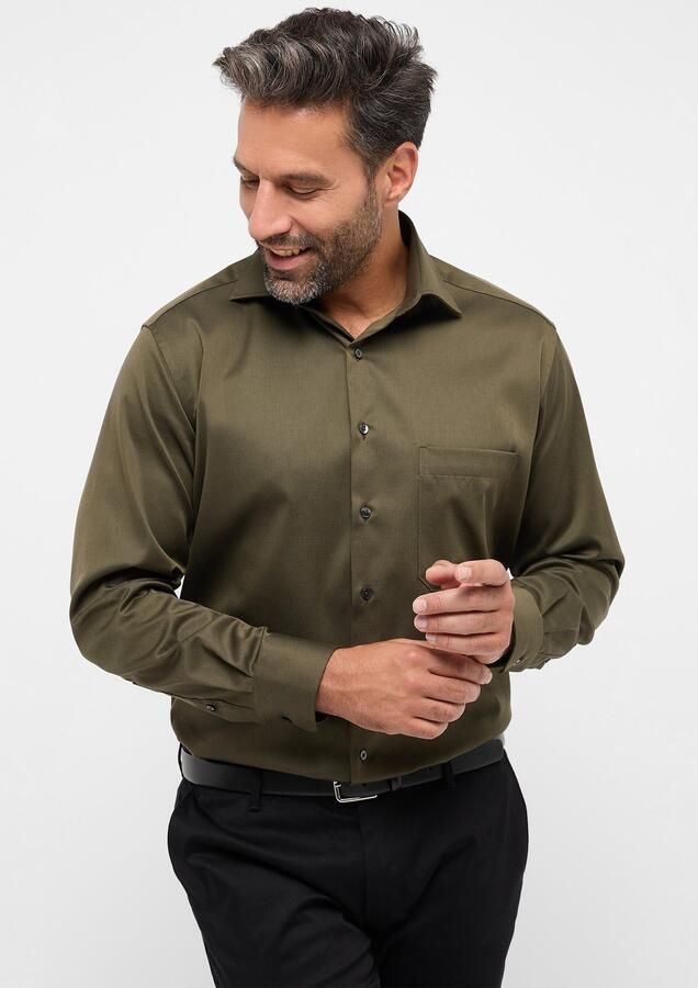 Eterna Comfort fit zakelijk overhemd met borstzak - Foto 6