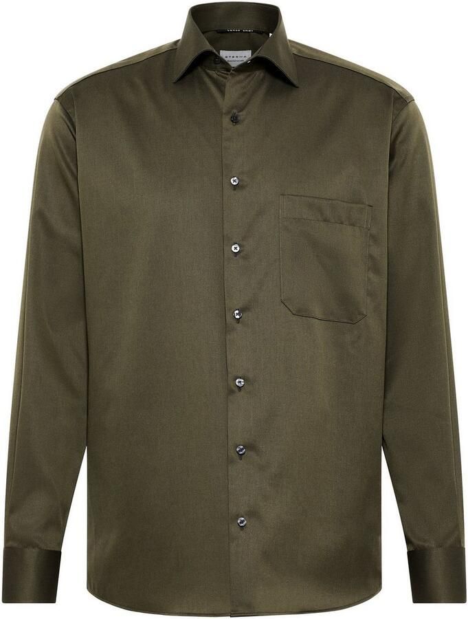 Eterna Comfort fit zakelijk overhemd met borstzak