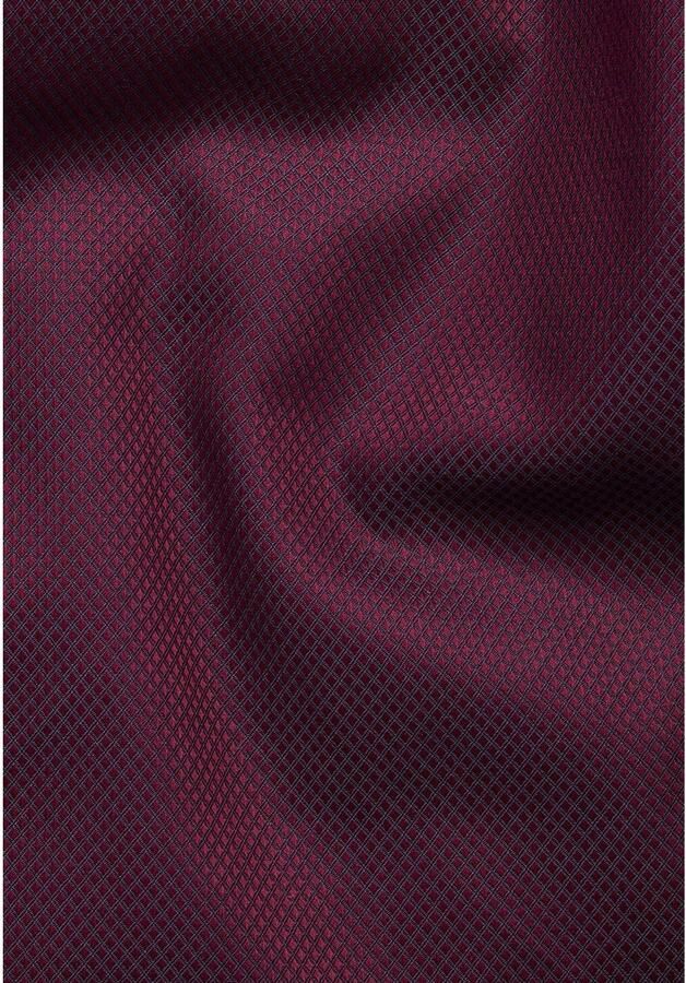 Eterna business overhemd Comfort Fit wijde fit bordeaux effen katoen - Foto 2