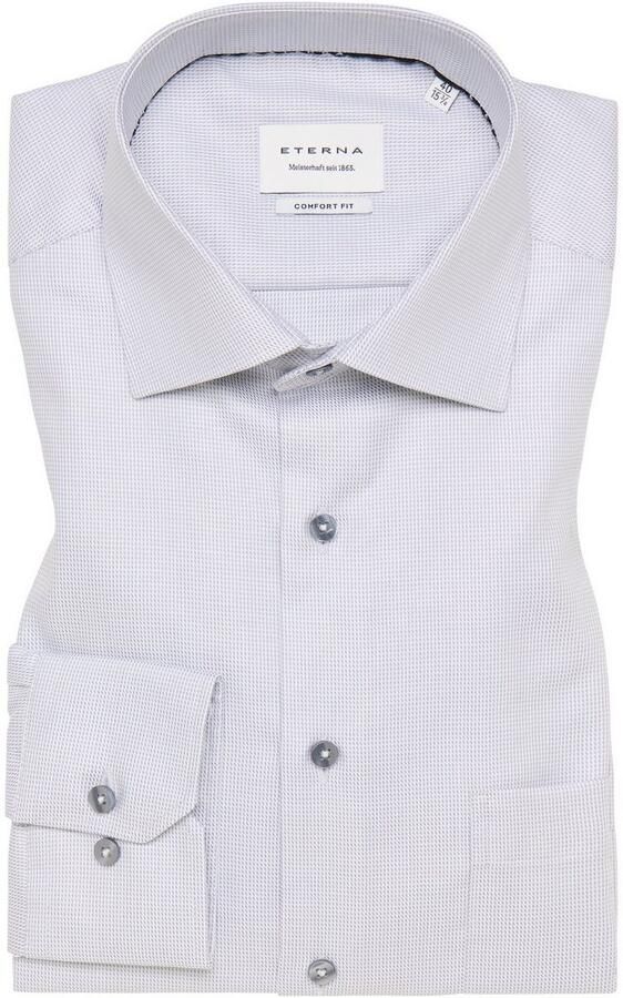 Eterna Overhemd met lange mouwen Comfort fit NON IRON (strijkvrij) - Foto 5