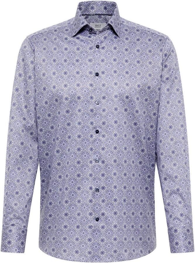 Eterna Overhemd met lange mouwen Comfort fit NON IRON (strijkvrij)