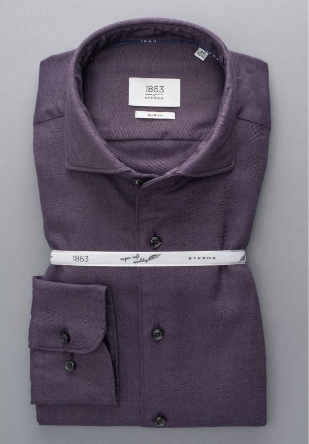 Eterna Overhemd met lange mouwen Comfort fit NON IRON (strijkvrij) - Foto 3