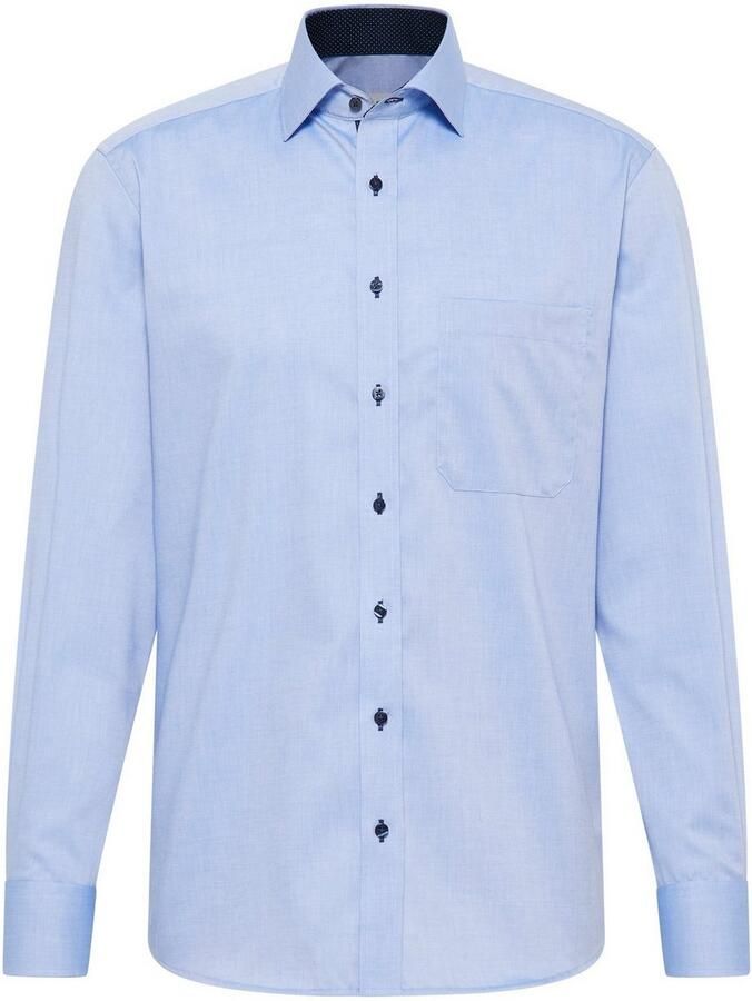 Eterna Overhemd met lange mouwen Comfort fit NON IRON (strijkvrij)