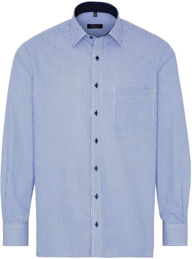 Eterna Overhemd met lange mouwen Comfort fit NON IRON (strijkvrij)