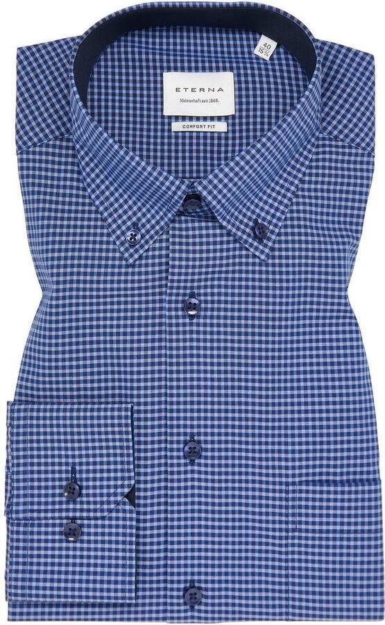 Eterna Overhemd met lange mouwen Comfort fit NON IRON (strijkvrij) - Foto 5