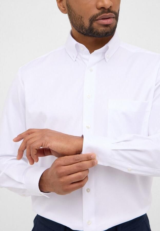 Eterna Overhemd met lange mouwen Comfort fit NON IRON (strijkvrij) - Foto 4