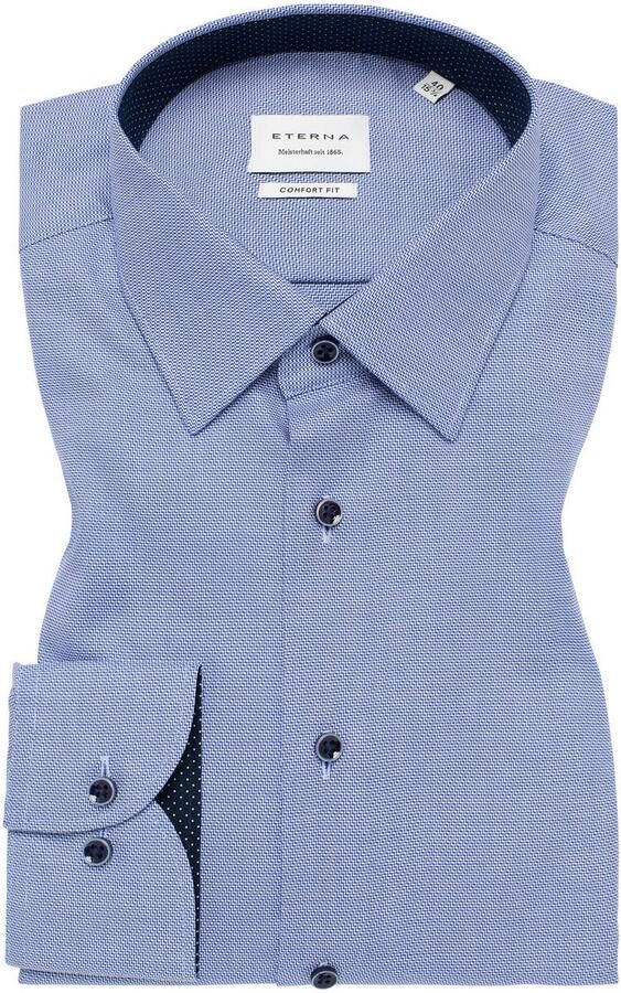 Eterna Overhemd met lange mouwen Comfort fit NON IRON (strijkvrij) - Foto 5