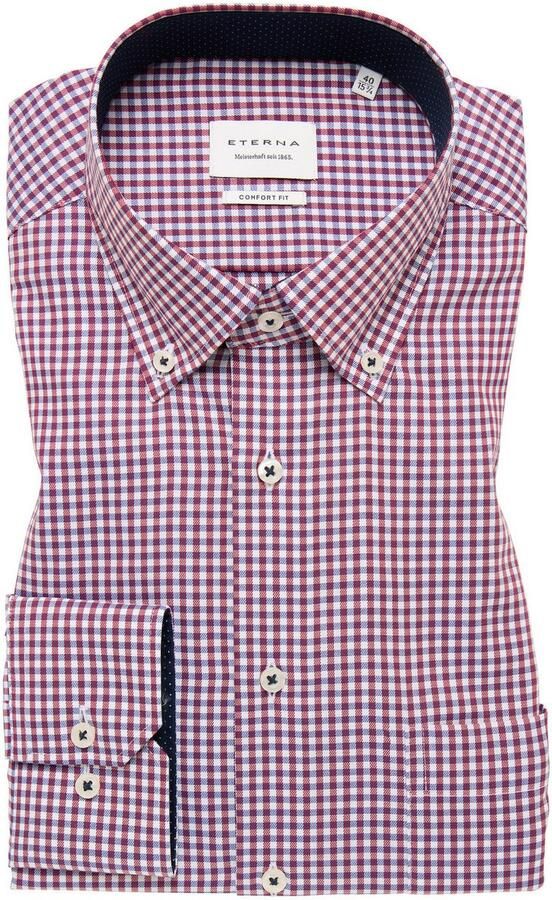 Eterna Overhemd met lange mouwen Comfort fit NON IRON (strijkvrij) - Foto 4