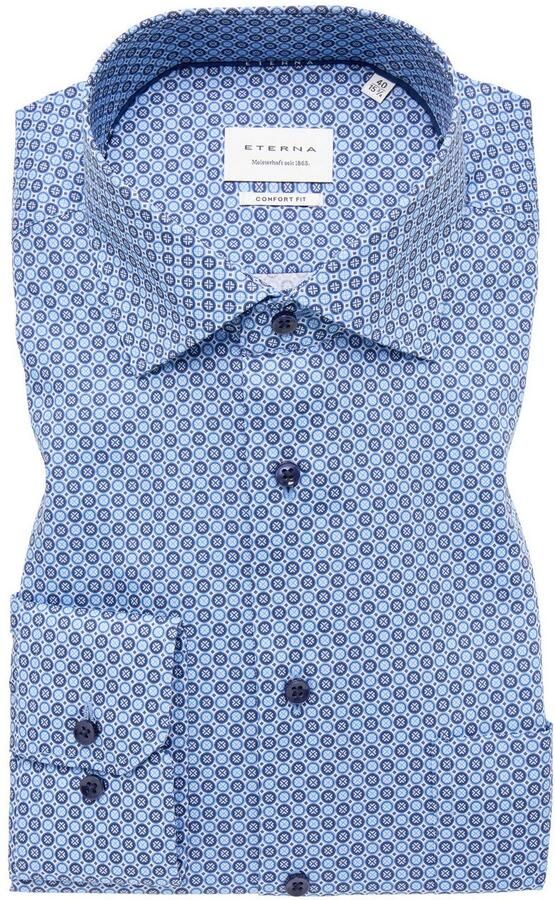 Eterna Overhemd met lange mouwen Comfort fit NON IRON (strijkvrij) - Foto 5