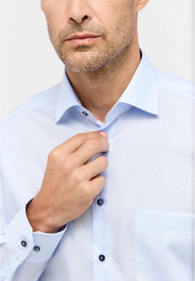 Eterna Overhemd met lange mouwen Comfort fit NON IRON (strijkvrij) - Foto 3